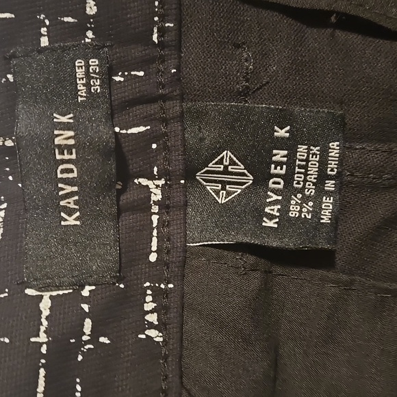 Kayden K Men's Comfort Stretch Tapered Jeans Black and White Size 32 NWT - Picture 10 of 11